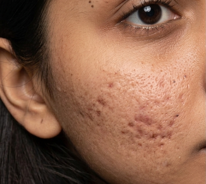Acne Scars Before